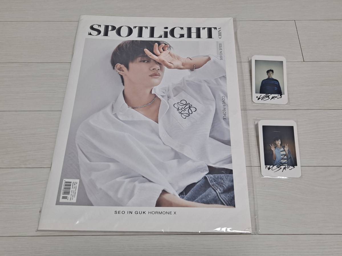 ソ イングク★中国雑誌「SPOTLiGHT」フォトカード 2枚付き★ソイングク SEO IN GUK サイン 入り PHOTO CARD トレカ グッズ