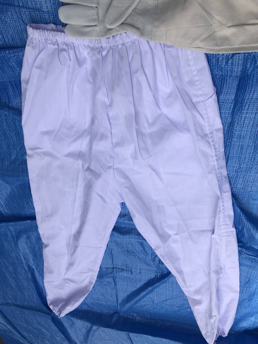 蜂防護服 白 養蜂・駆除用 未使用品