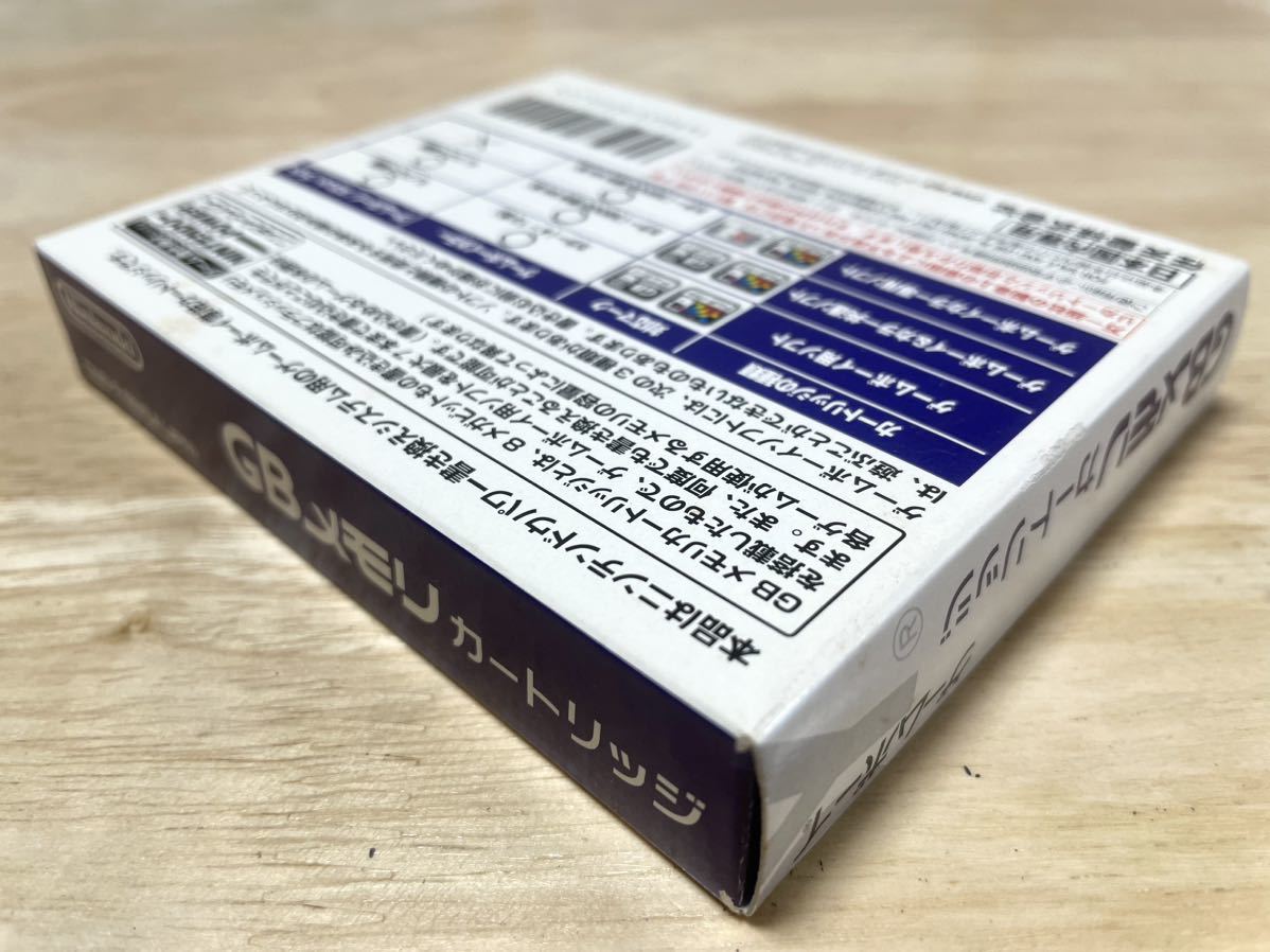 Nintendo 箱説明書シール付属 GBメモリカートリッジ 【限定即決】GBメモリカートリッジ 収録タイトルなし 任天堂 箱-取説-シールあり N.1939 ゲームボーイ アドバンス レア レトロ 同梱可能