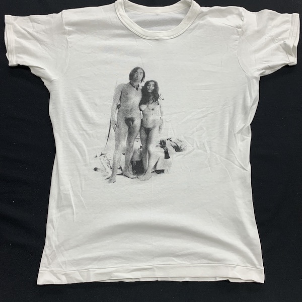 John Lennon Yoko Ono Two Virgins Tシャツ シングルステッチ ジョンレノン オノヨーコ 横尾忠則 フォトT ニルバーナ ロックT バンドT