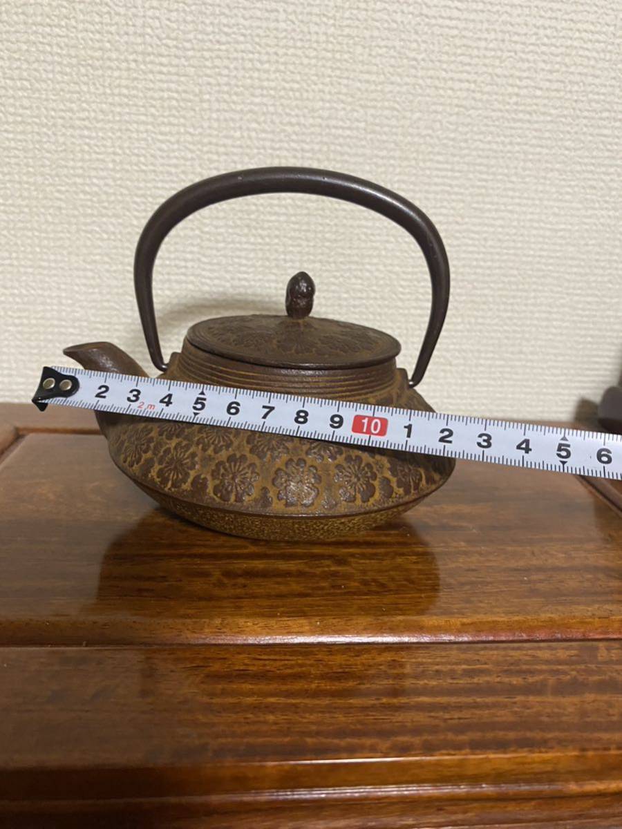 茶道具 急須 南部鉄瓶 桜文_6