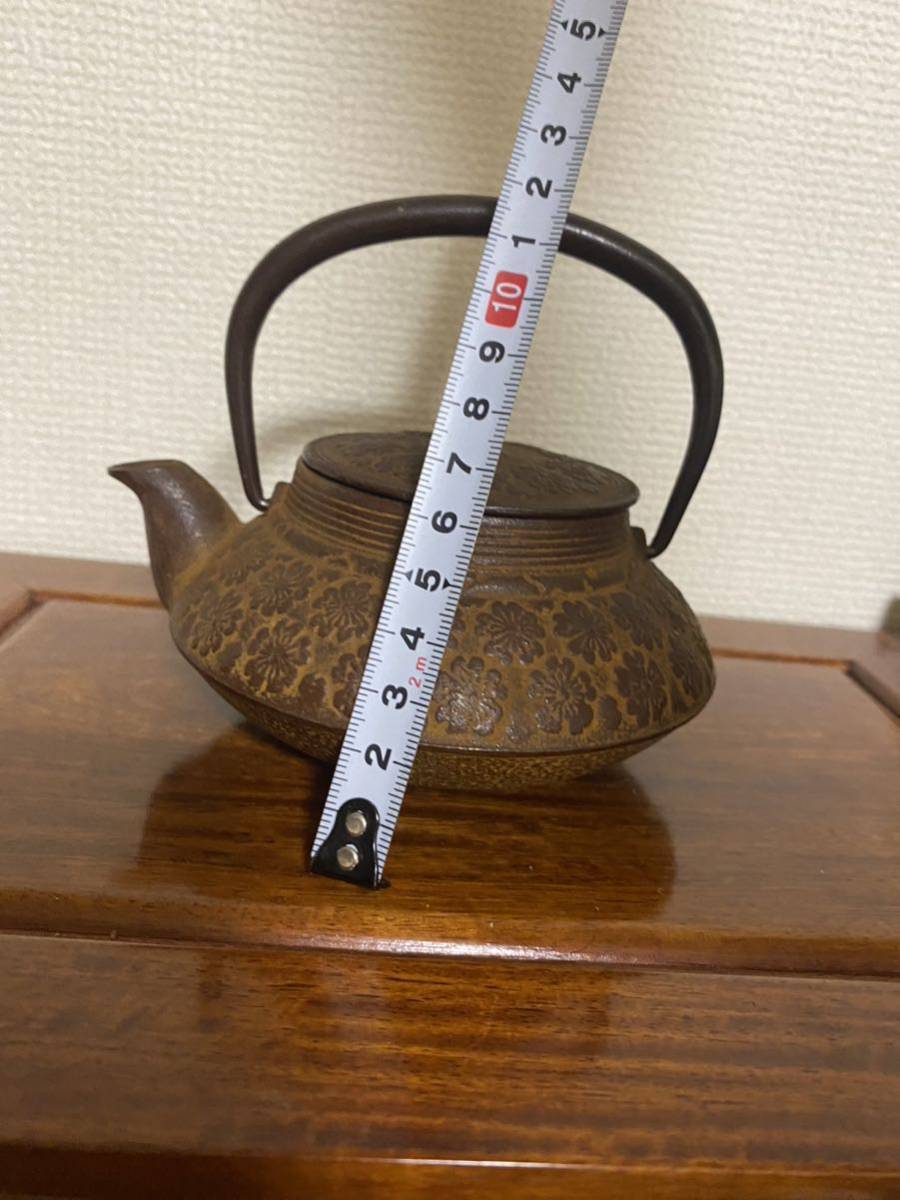 茶道具 急須 南部鉄瓶 桜文_7