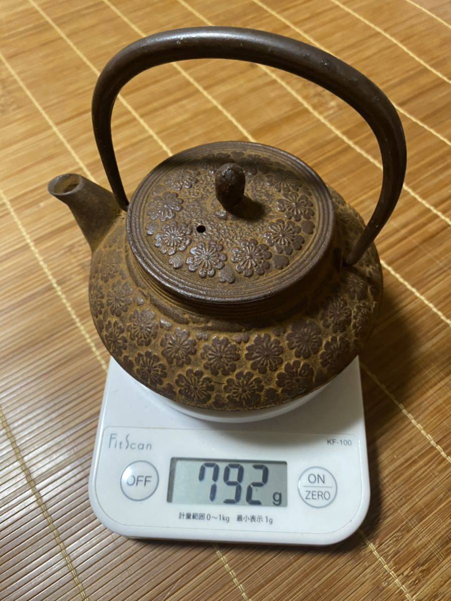 茶道具 急須 南部鉄瓶 桜文_8