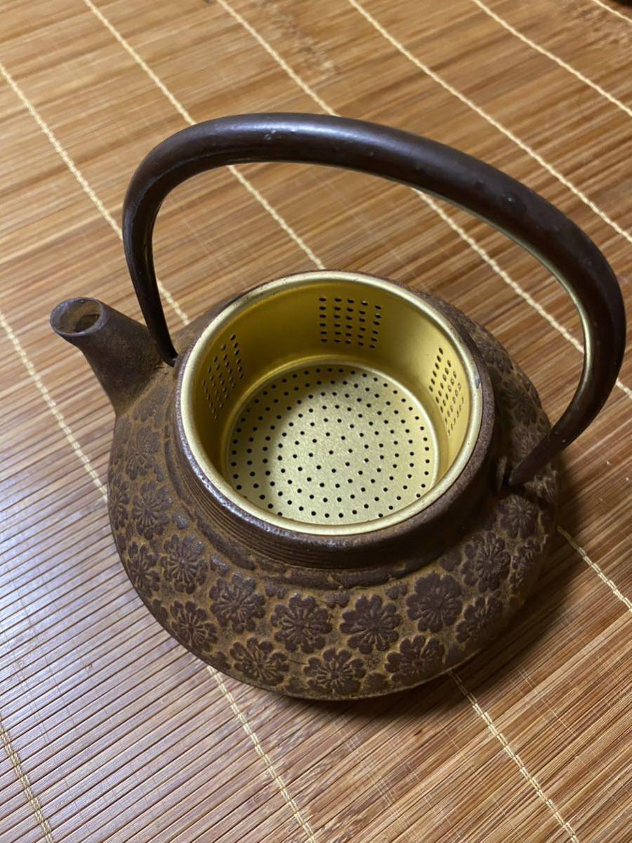 茶道具 急須 南部鉄瓶 桜文_9