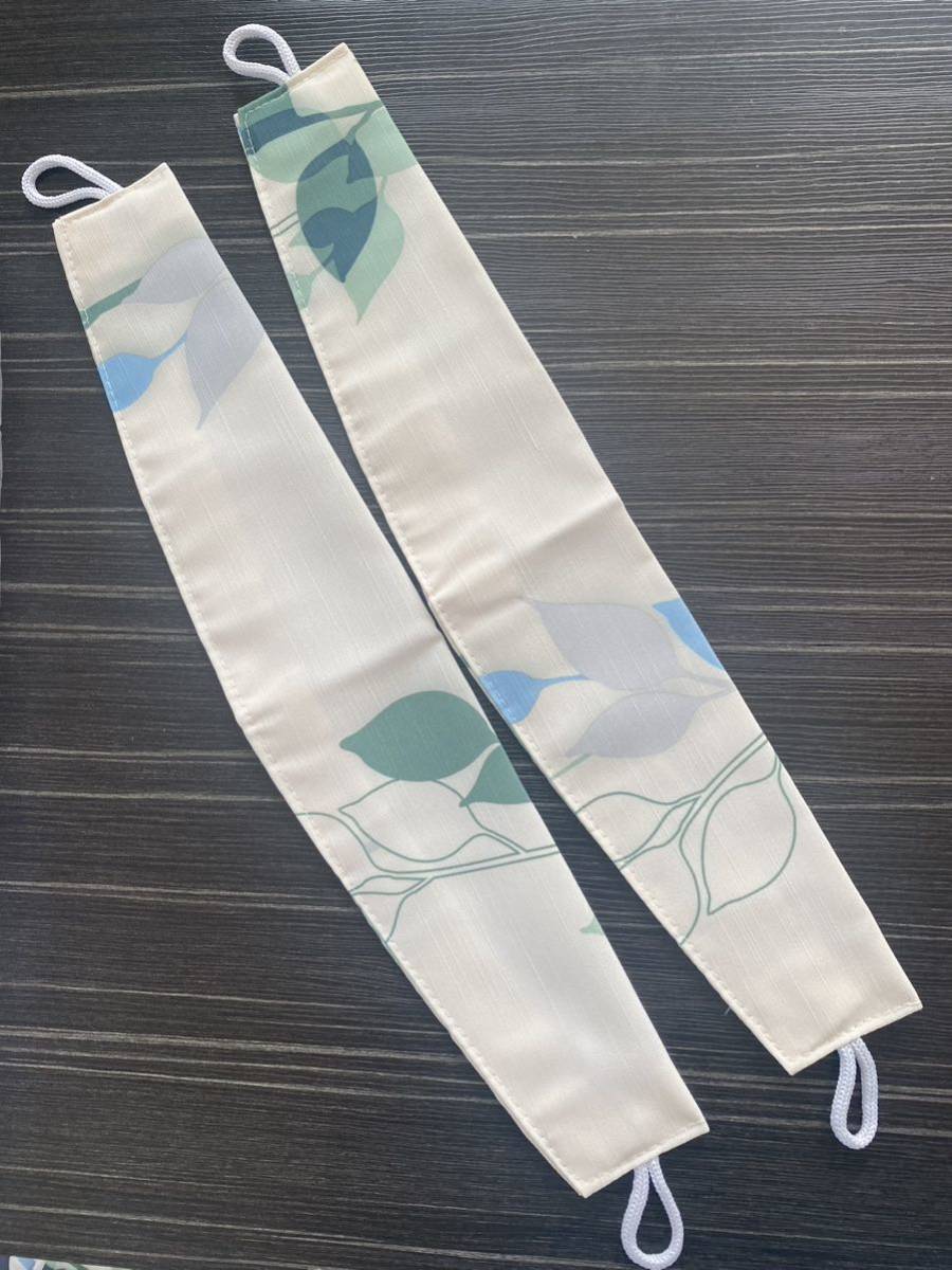 ☆ 開封済未使用 ☆ニトリ ドレープカーテン 1枚のみ アジャスターフック付き 葉っぱ柄 リーフ柄 100×140cm カーテン オフホワイト_5