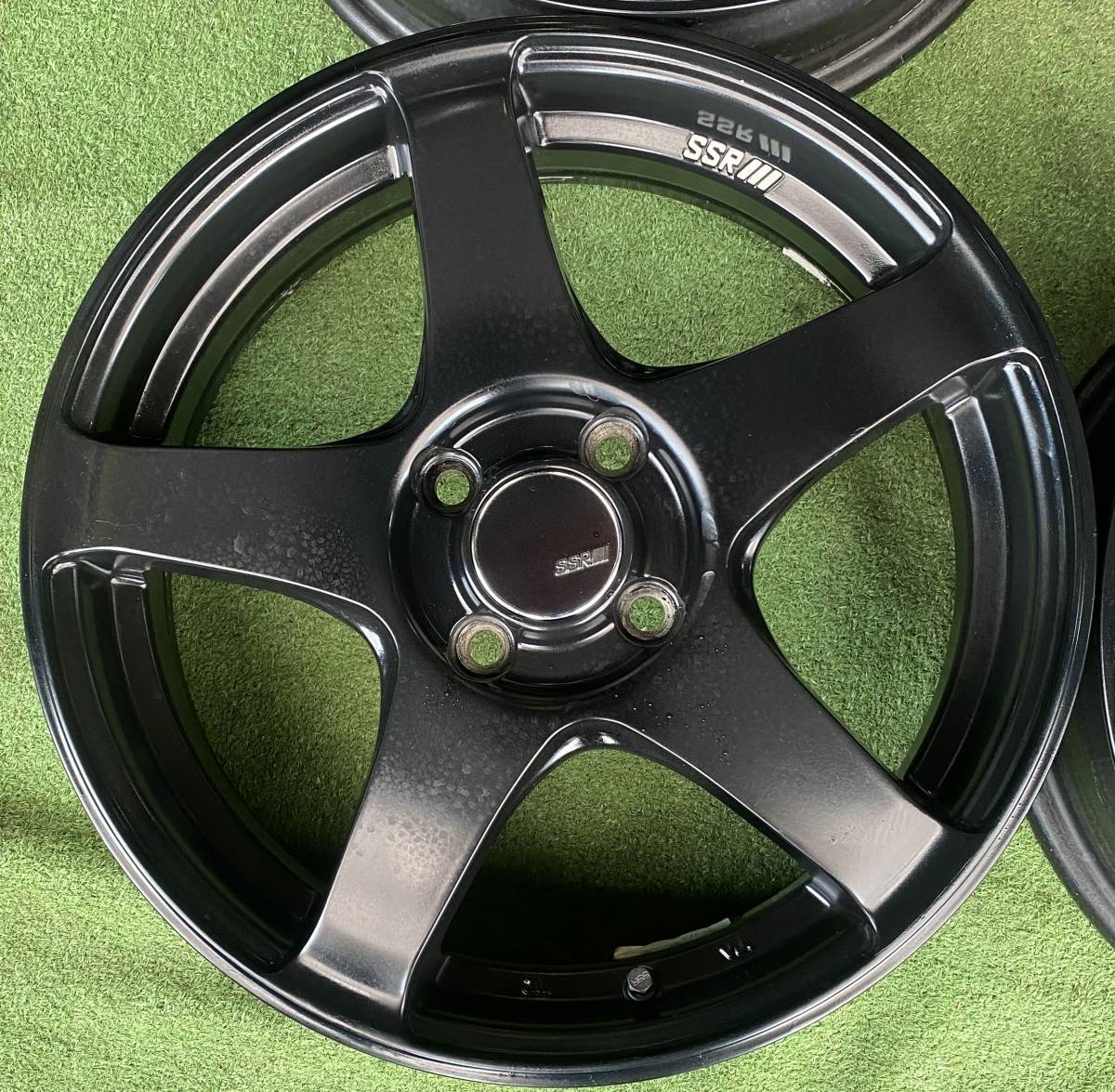 SSR GTV01 ブラック☆16インチ5J+45 PCD100-4穴 4本☆ワゴンR 