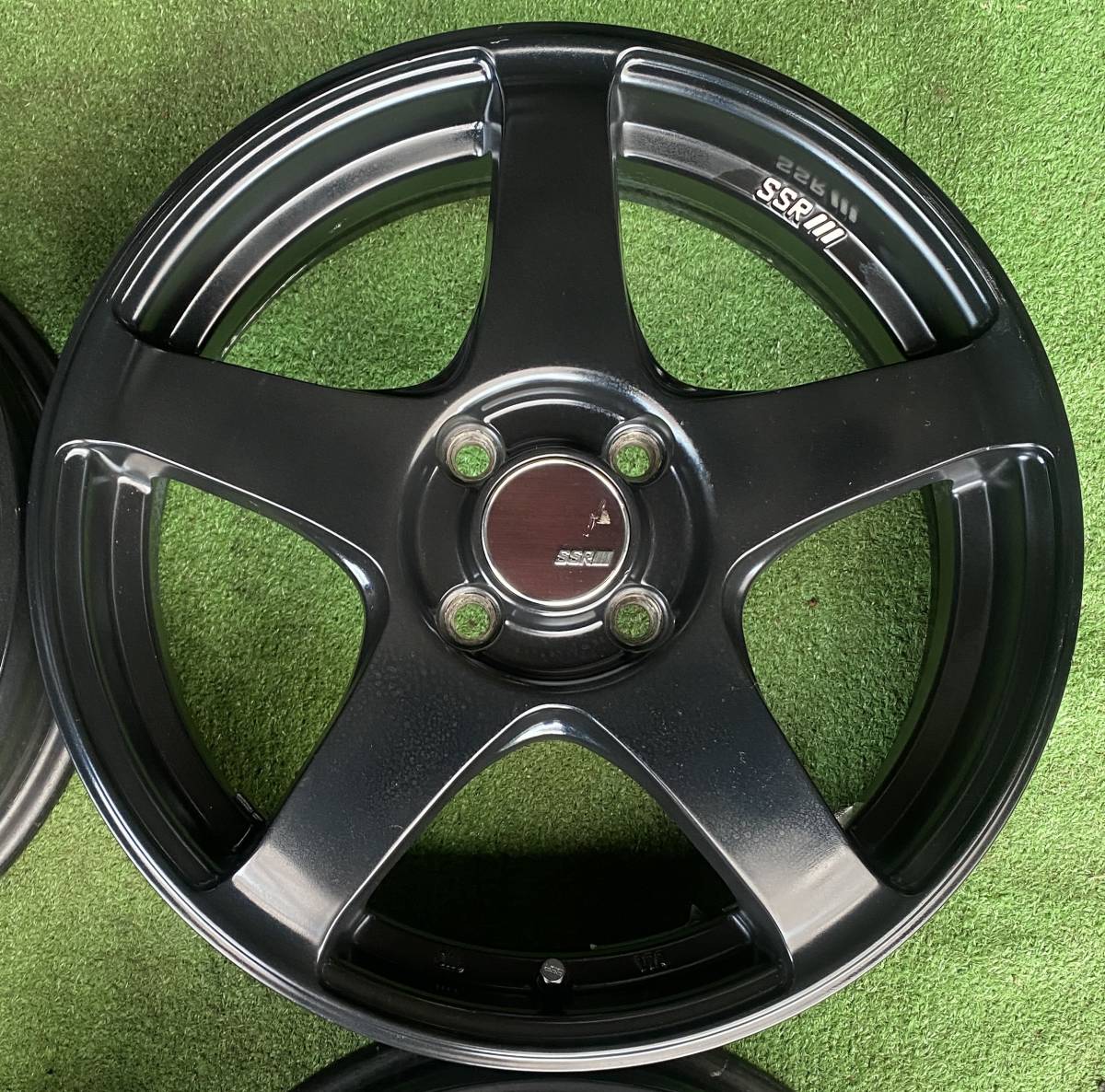 SSR GTV01 ブラック☆16インチ5J+45 PCD100-4穴 4本☆ワゴンR 
