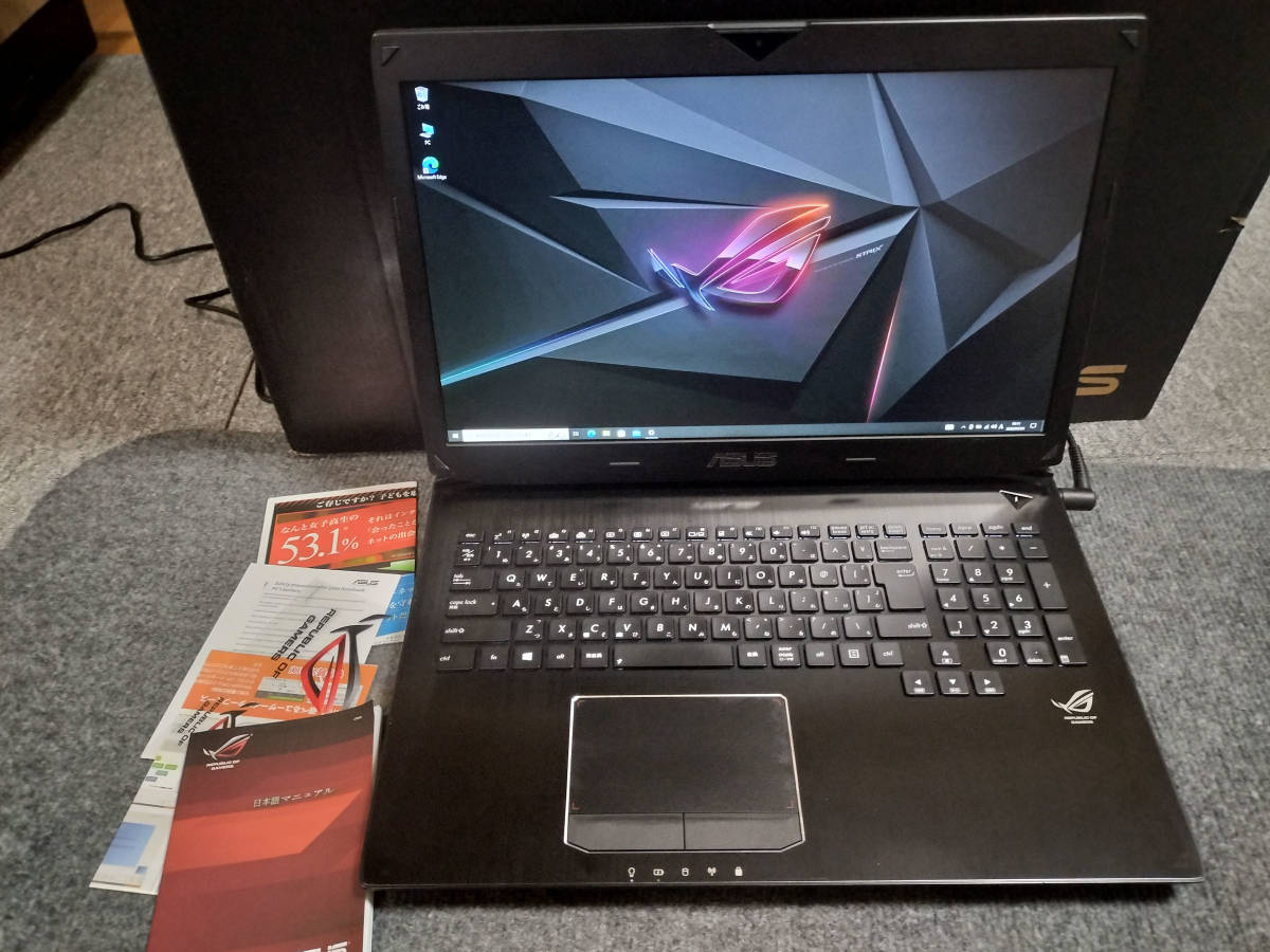 【ROGシリーズ /ASUS ROG G750J】ゲーミングPC SSD512GB+HDD1.5TB FULL HD メモリ32GB NVIDIA GTX 765M/Core i7/Bluetooth/win10