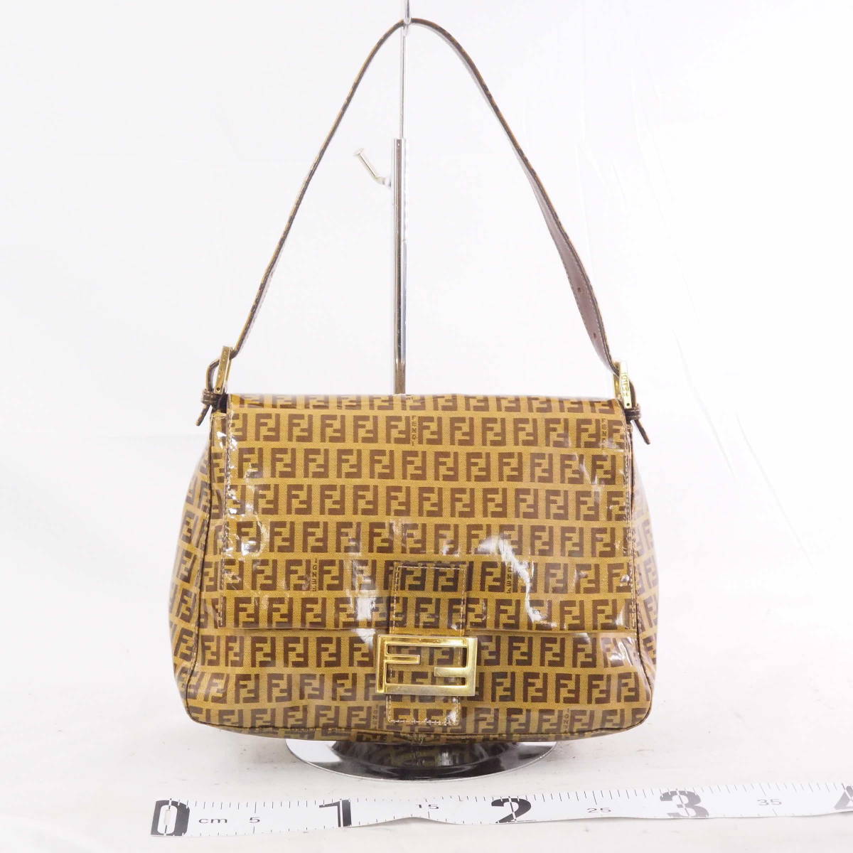 FENDI ズッキーノ マンマバケット エナメル ワンショルダー 美品