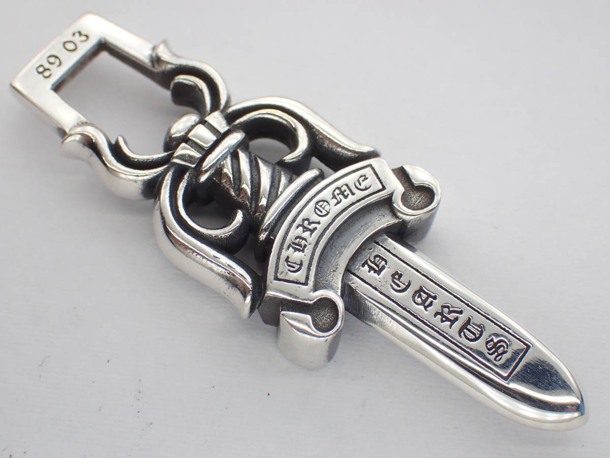 正規品CHROME HEARTS 　10 DAGGERペンダントトップ★11.2ｇ