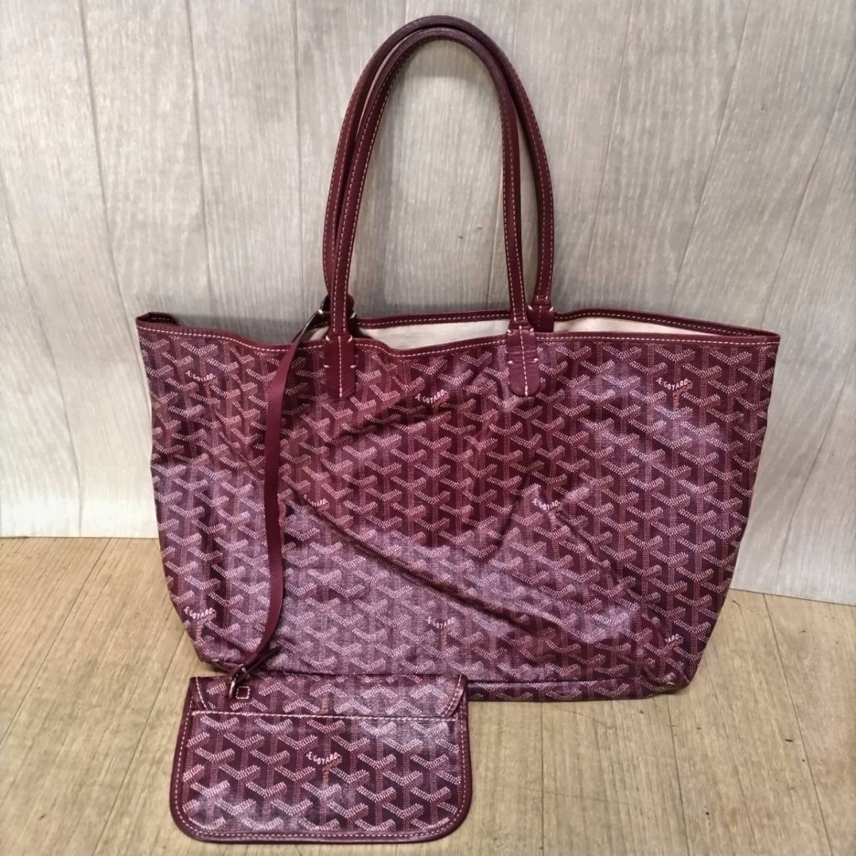 P648-ST9-317 GOYARD ゴヤール サンルイPM トートバッグ リバーシブル 