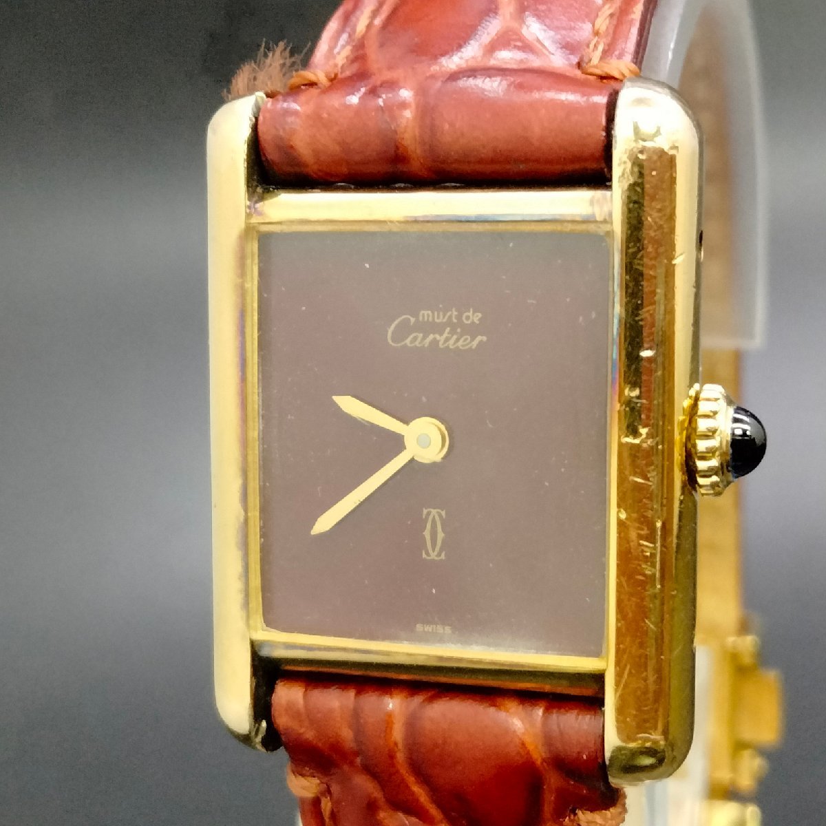 カルティエ Cartier 腕時計 動作品 3（マストタンク 925） レディース 