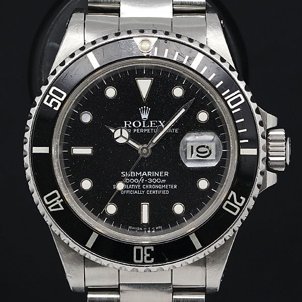 1円 稼働 ロレックス サブマリーナー 168000 オイスターパーペチュアルデイト AT 黒文字盤 メンズ腕時計 KOR 5602190