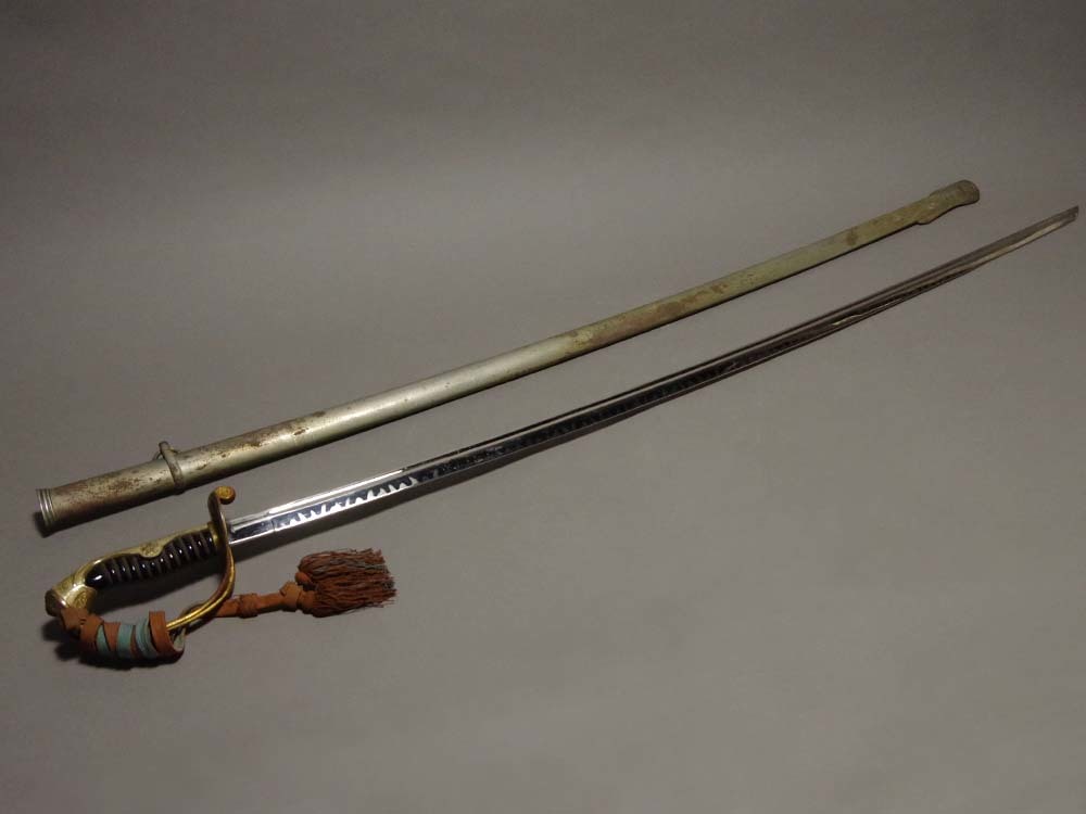日本軍 指揮刀 尉官用 軍刀 模造刀身 指揮刀軍刀尉官用全長約96.4cm