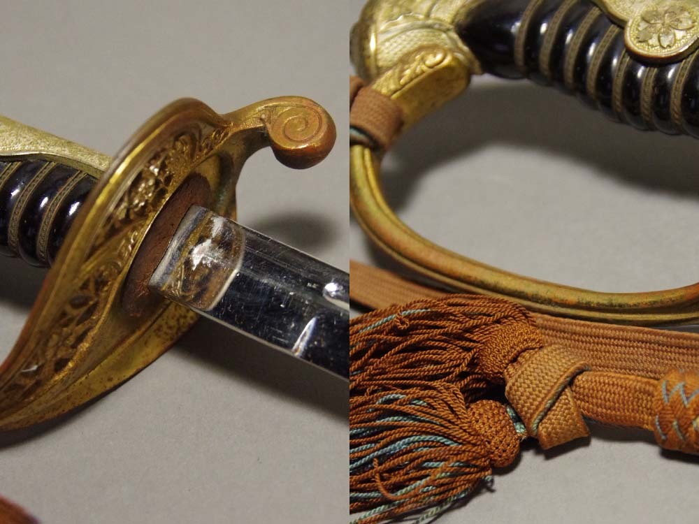 日本軍 指揮刀 尉官用 軍刀 模造刀身 指揮刀軍刀尉官用全長約96.4cm