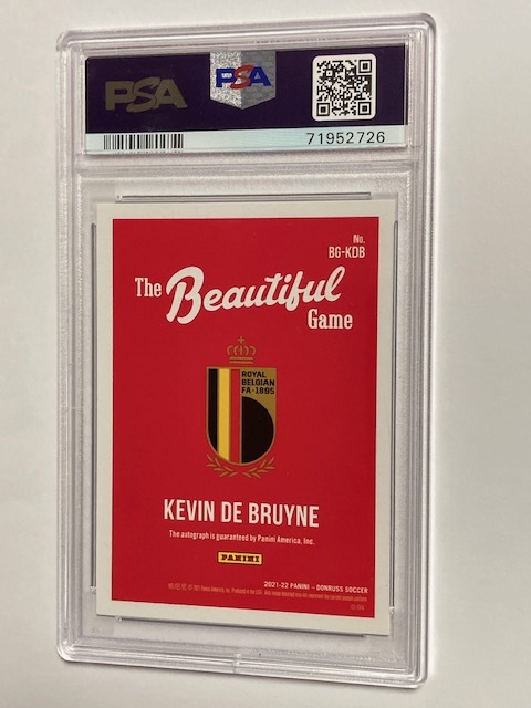 2021-22 Panini Donruss Beautiful Game Autograph Kevin De Bruyne 