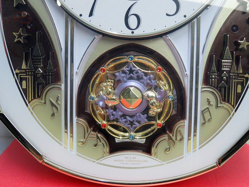 からくり時計 small world 4MN513RH 掛け時計 電波時計 リズム時計 H44