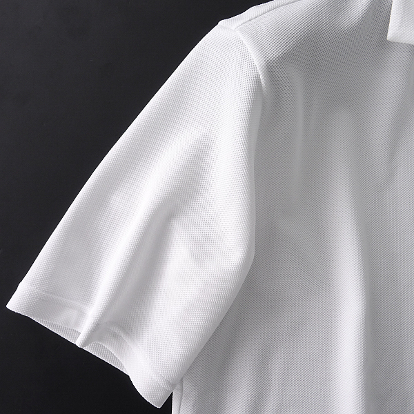 新品 デサント 盛夏 吸湿速乾 ストレッチ 鹿の子 半袖 シャツ L 白 【I44885】 DESCENTE 春夏 メンズ サマー スポーティー ドライ_4