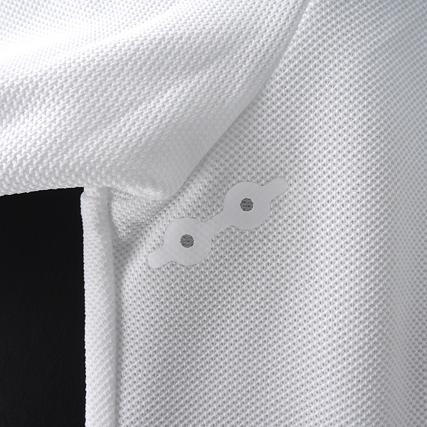 新品 デサント 盛夏 吸湿速乾 ストレッチ 鹿の子 半袖 シャツ L 白 【I44885】 DESCENTE 春夏 メンズ サマー スポーティー ドライ_5