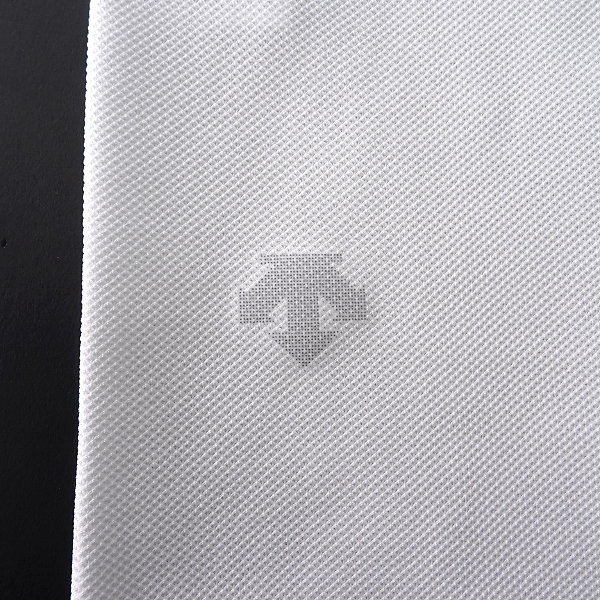 新品 デサント 盛夏 吸湿速乾 ストレッチ 鹿の子 半袖 シャツ L 白 【I44885】 DESCENTE 春夏 メンズ サマー スポーティー ドライ_6