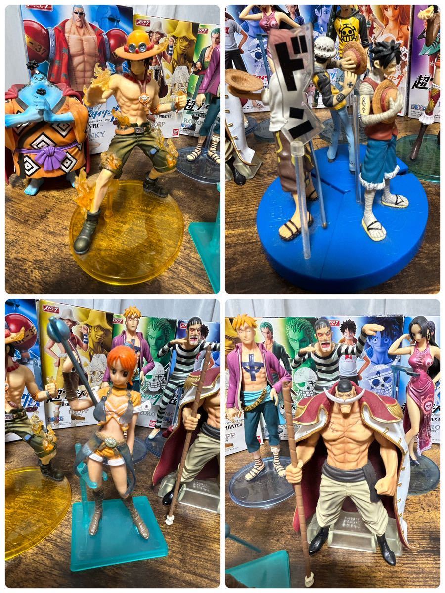 【新品未開封】ワンピース　6体セット　ゾロ シャンクス ルフィ 白ひげ ブルック 超ワンピーススタイリングREUNITED PIRATES ルフィ ゾロ他7点未開封