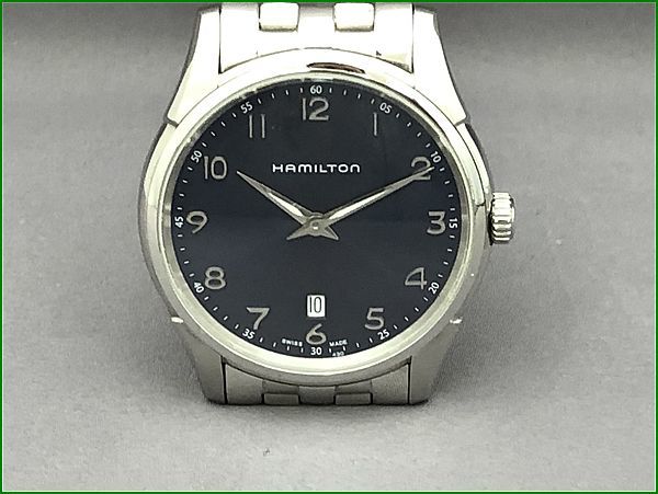 HAMILTON ハミルトン ジャズマスター H385111 ネイビー文字盤 メンズ 