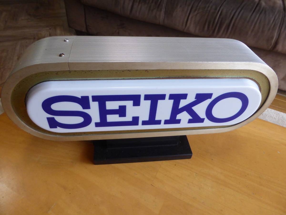 SEIKO セイコー電飾看板 店舗用ディスプレイ 昭和レトロ セイコー