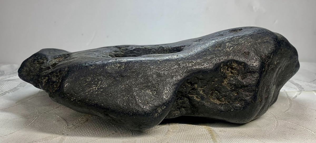 信濃美術石博物館】水石盆栽 八海山石 ウブ 横24×高7×奥行17(cm) 重量