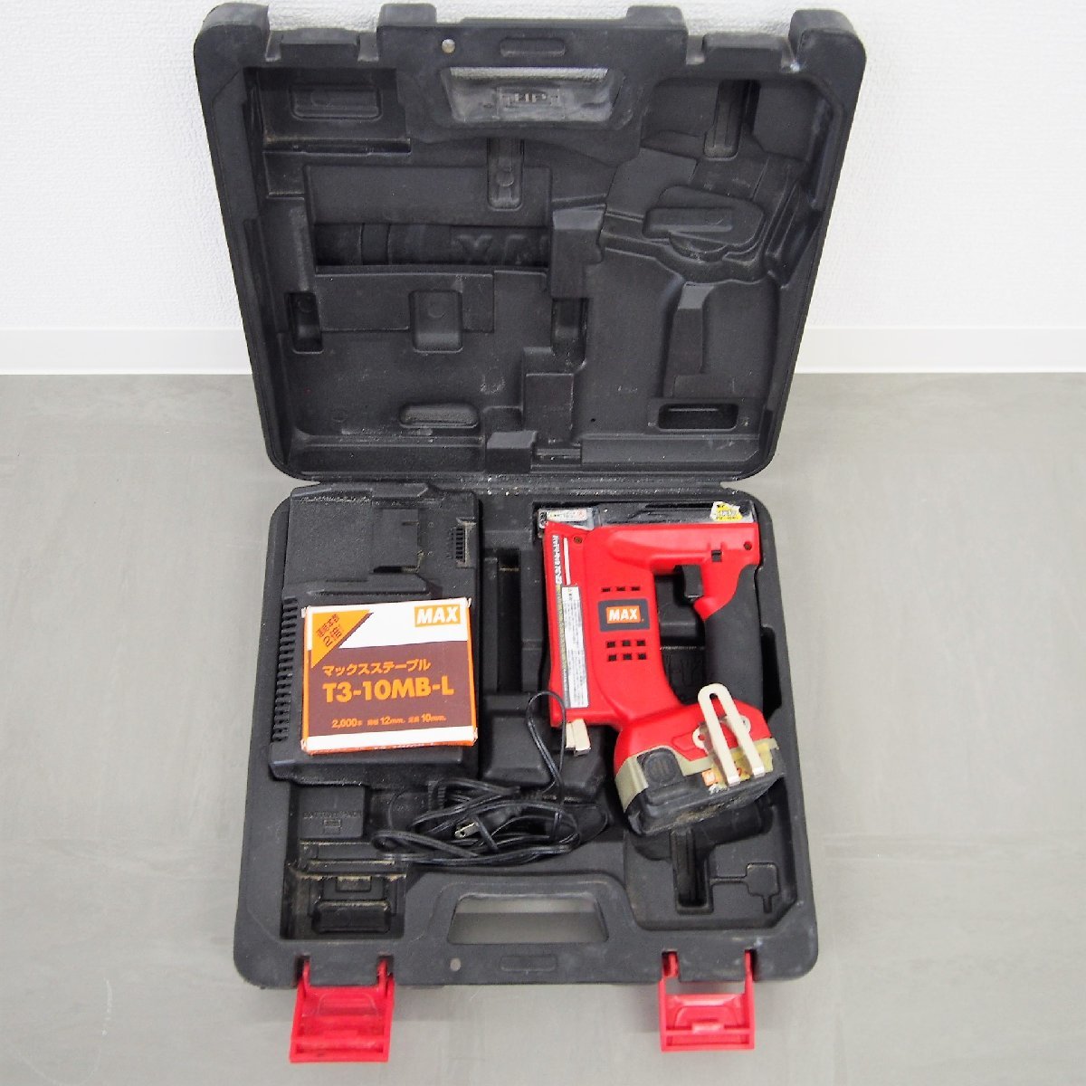 9356-005S] MAX TG-Z3 バッテリタッカ バッテリー1個 【中古】 現状 