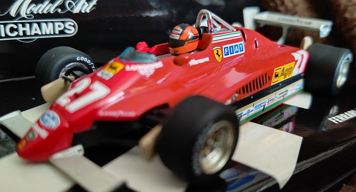 ミニチャンプス PMA 1/43 フェラーリ 126C2 1982 ジル.ヴィルヌーヴ 