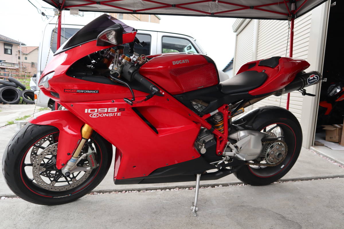ちょい訳有】Ducati 1098s｜車検R7年6月迄｜テルミマフラー スリッパー 