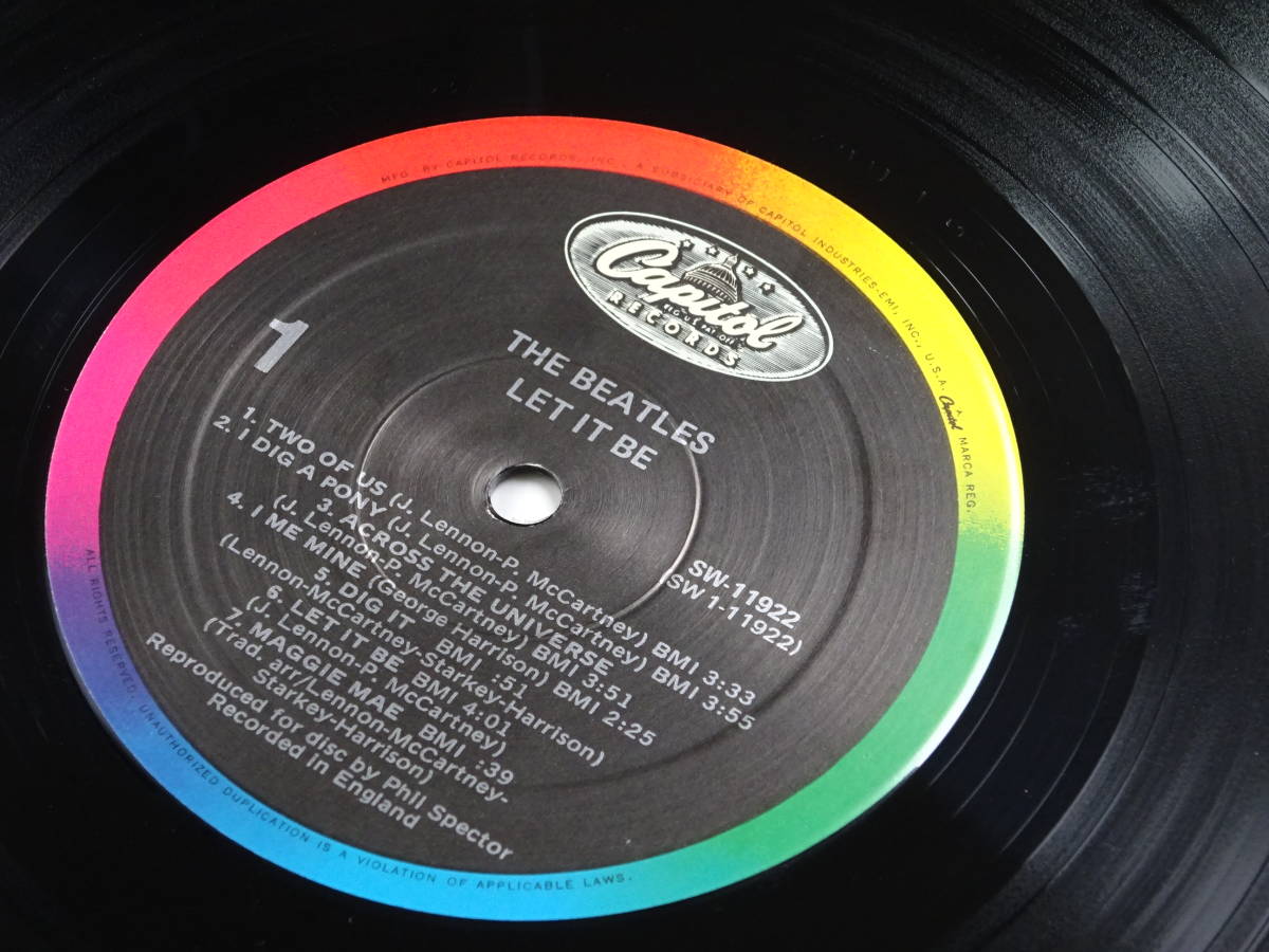 The Beatles /LET IT BE 【LPレコード US盤／虹ラベル】 The Let