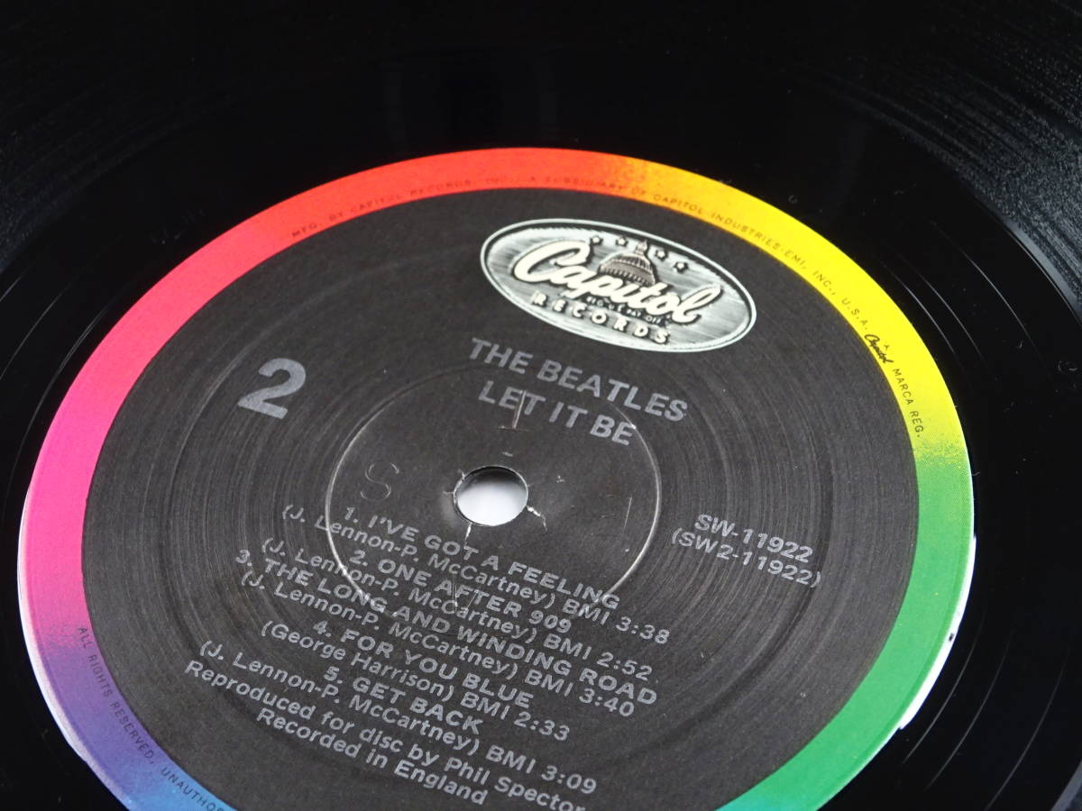 The Beatles /LET IT BE 【LPレコード US盤／虹ラベル】 The Let