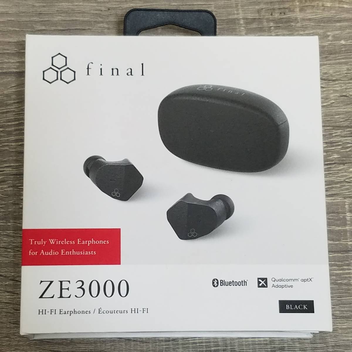 ZE3000 ブラック final SV ほぼ未使用final ワイヤレスイヤホン 本体