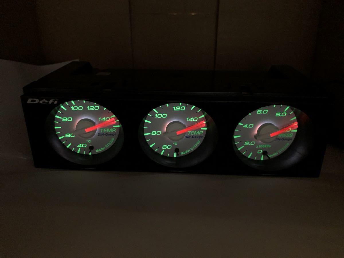 DIN-Gauge ディンゲージ Defi デフィ Hommage スタイル21 3連メーター 