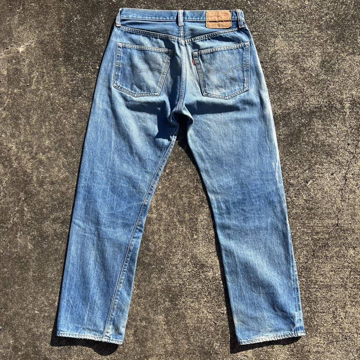 美品 濃淡ある色落ち 希少【Levis 501 ビンテージインディゴ デニム 
