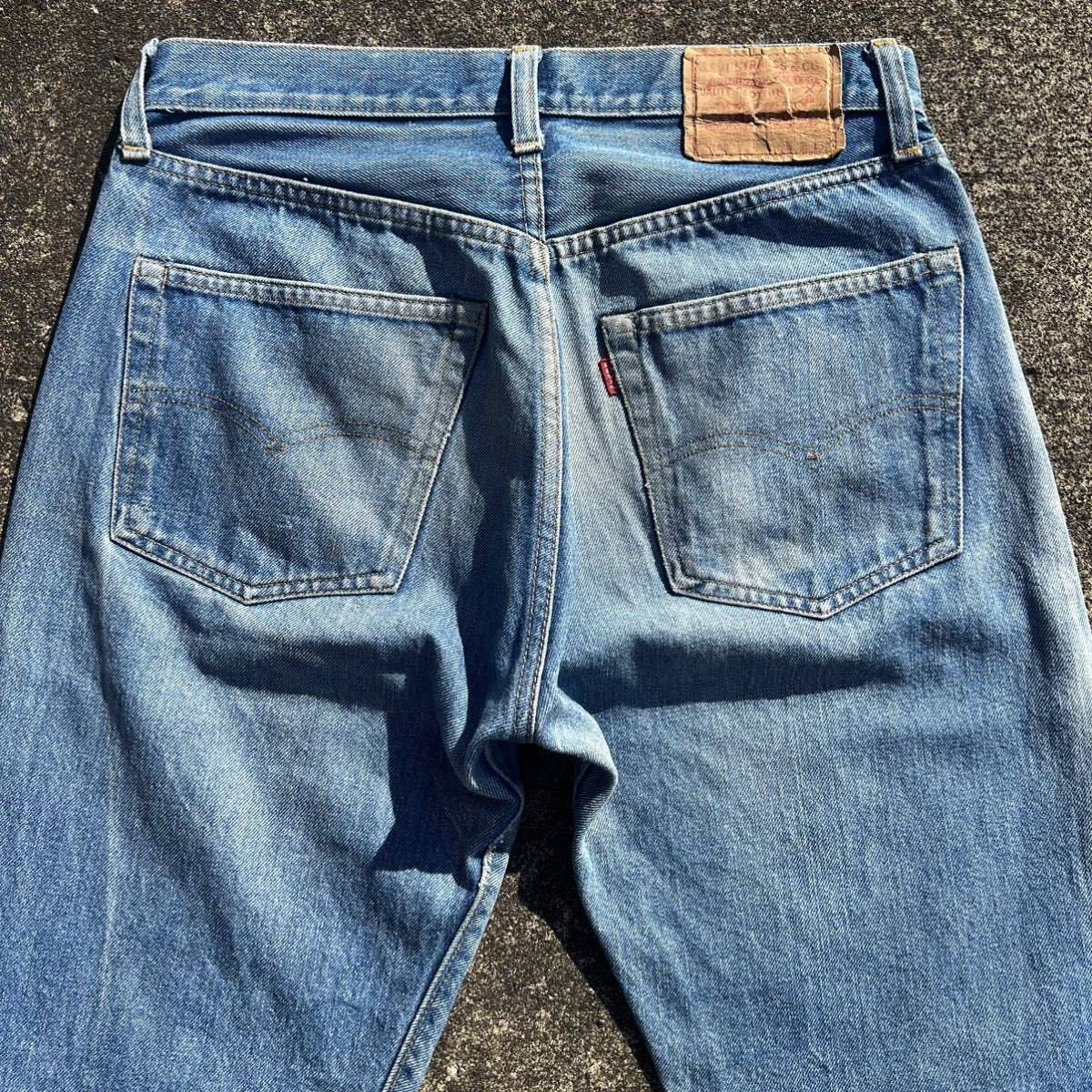 美品 濃淡ある色落ち 希少【Levis 501 ビンテージインディゴ デニム 