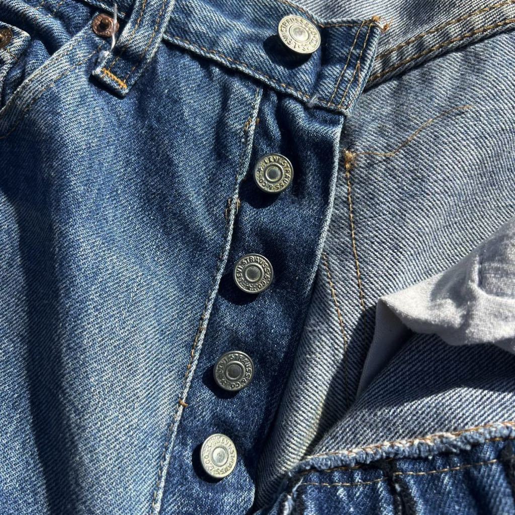 美品 濃淡ある色落ち 希少【Levis 501 ビンテージインディゴ デニム 