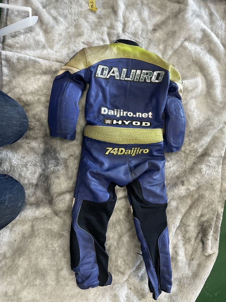 子供用レーシングスーツ 74DAIJIRO Hyodo 革ツナギNANKAI リック 