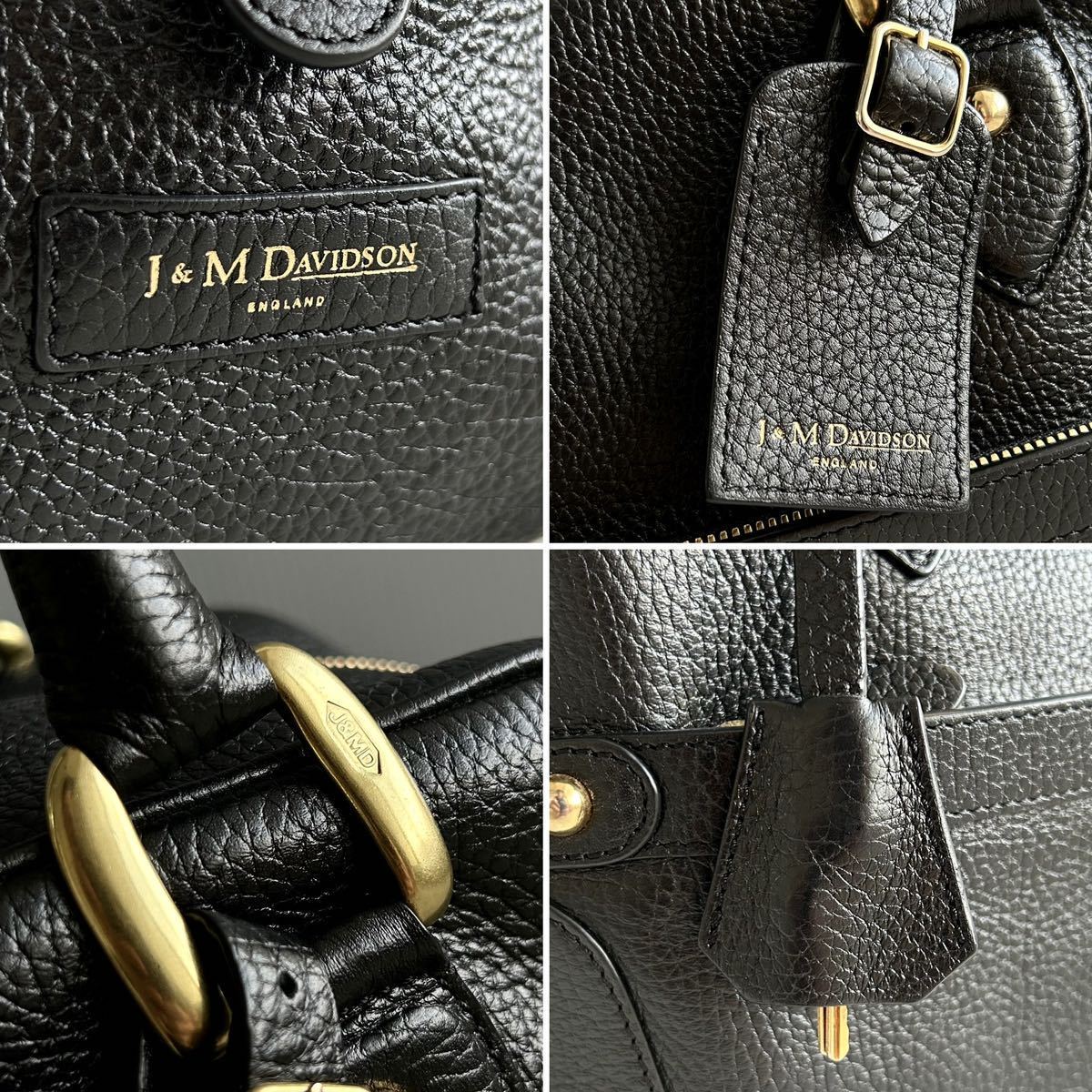 J&M Davidson デヴィッドソン MIA レザー 本革 ハンドバッグ 肩掛け A4 