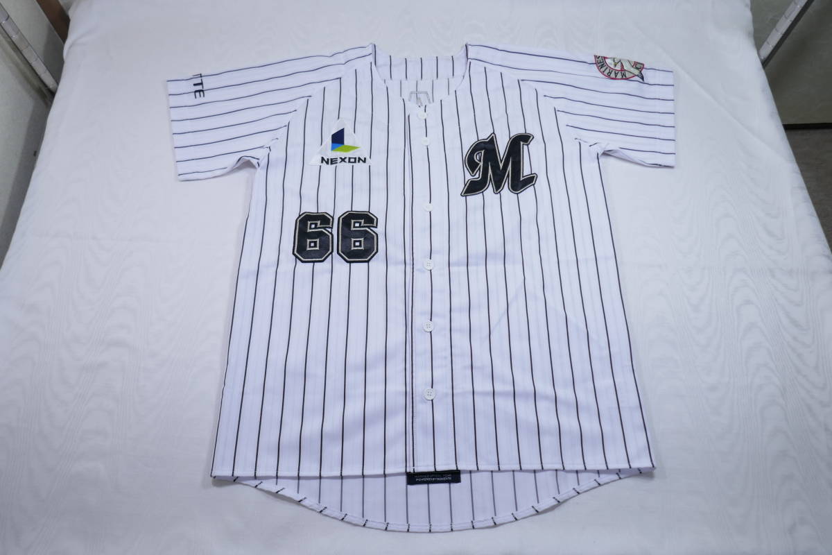 千葉ロッテマリーンズ 岡田幸文 ユニフォーム Mサイズ 66 【公式通販】