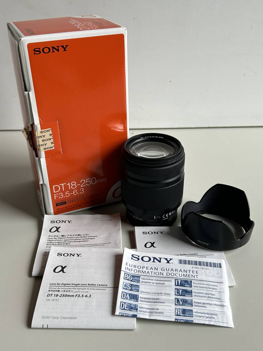 Wj319◇SONY ソニー◇デジタル一眼レフカメラ レンズ SAL18250 DT 3.5