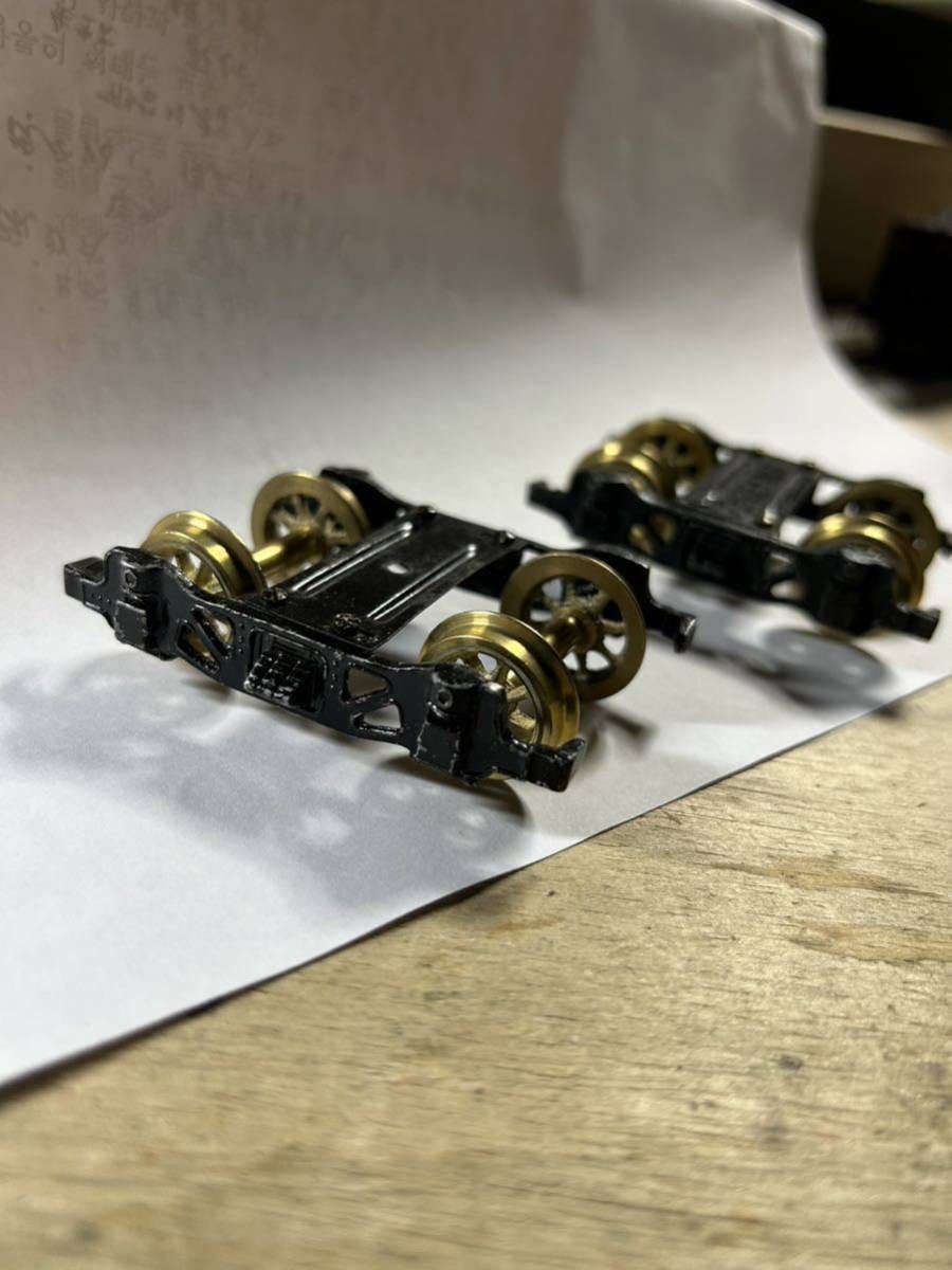 OJゲージ＃8ポイント　R/L 鉄道模型部品 OJゲージ OJ 片軸絶縁スポーク車輪 8軸 ゲージ 片軸