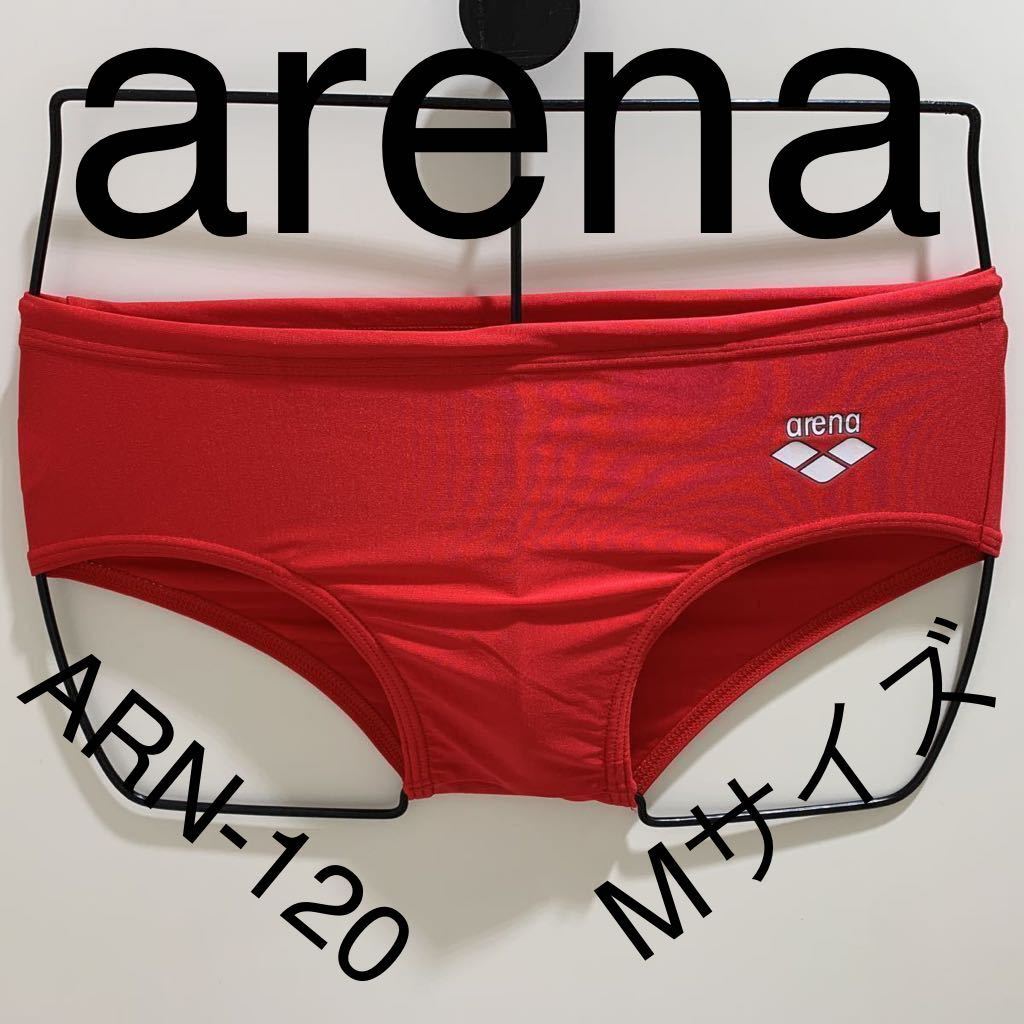 ☆1円スタート☆【中古美品】arena (アリーナ) サイズM 光沢レッド ARN