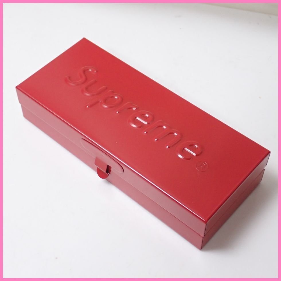 ★Supreme/シュプリーム ミニツールボックス/レッド/ロゴ/ボックス/小物入れ&1780801252