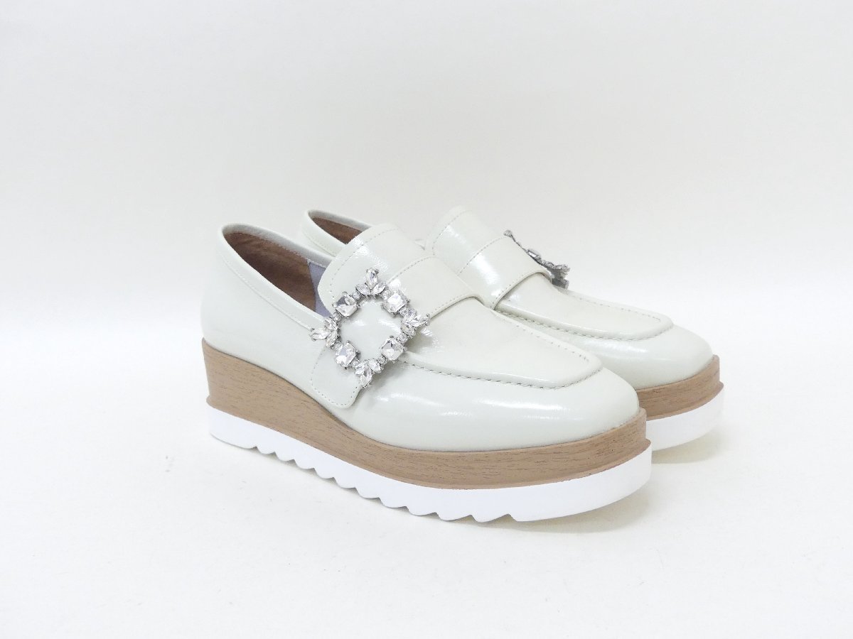 STACCATO スタッカート エルザモードプラットフォーム 23.5cm ホワイト 