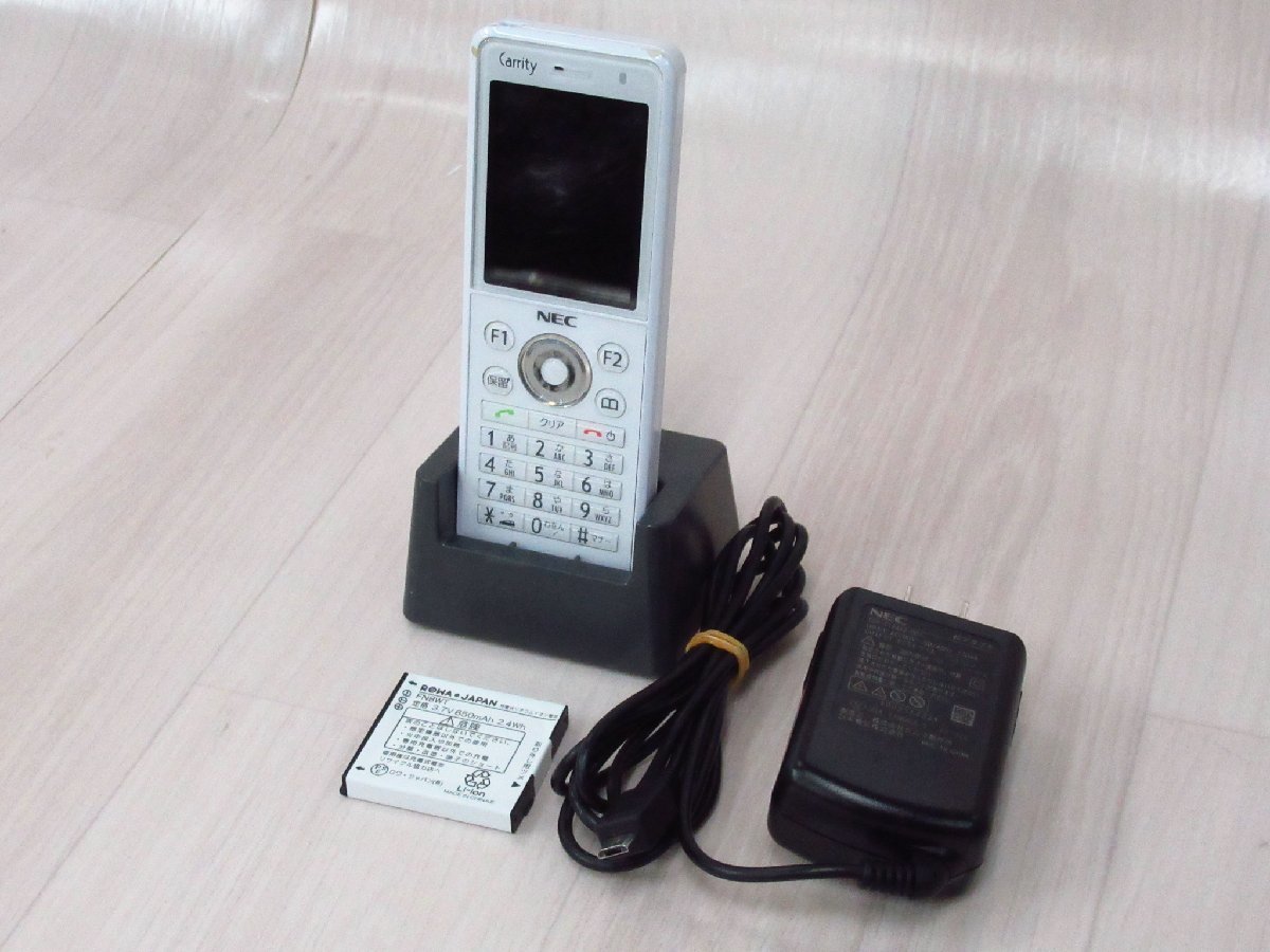 YH 6058 保証有 16年製 NEC Carrity-NW コードレス電話機 PS8D-NW 電池