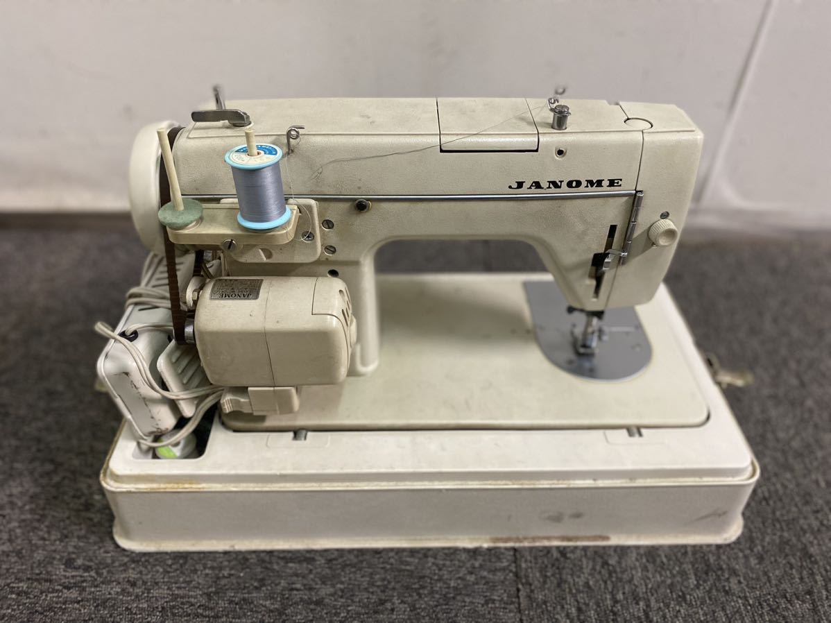 ＄JANOME PORTABLE ACE 足踏みミシン フットペダル ジャノメミシン フットコントローラー 昭和レトロ 通電確認済 格安売り切りスタート k