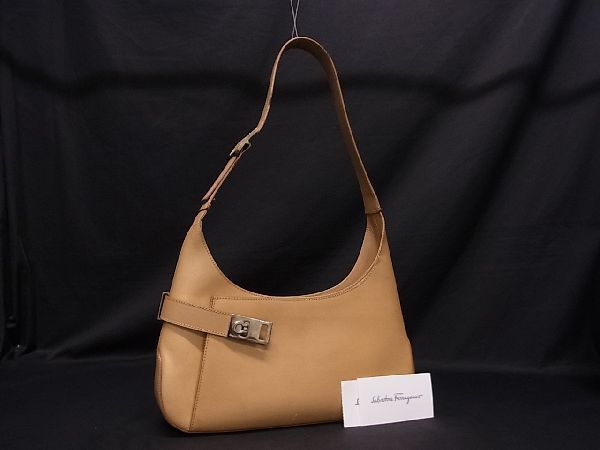 1円～ Salvatore Ferragamo サルヴァトーレフェラガモ 二つ折り長財布 JL-66 9771 レザー 箱付き Ferragamo フェラガモ Salvatore &frasl; 1A481円スタート ロゴ