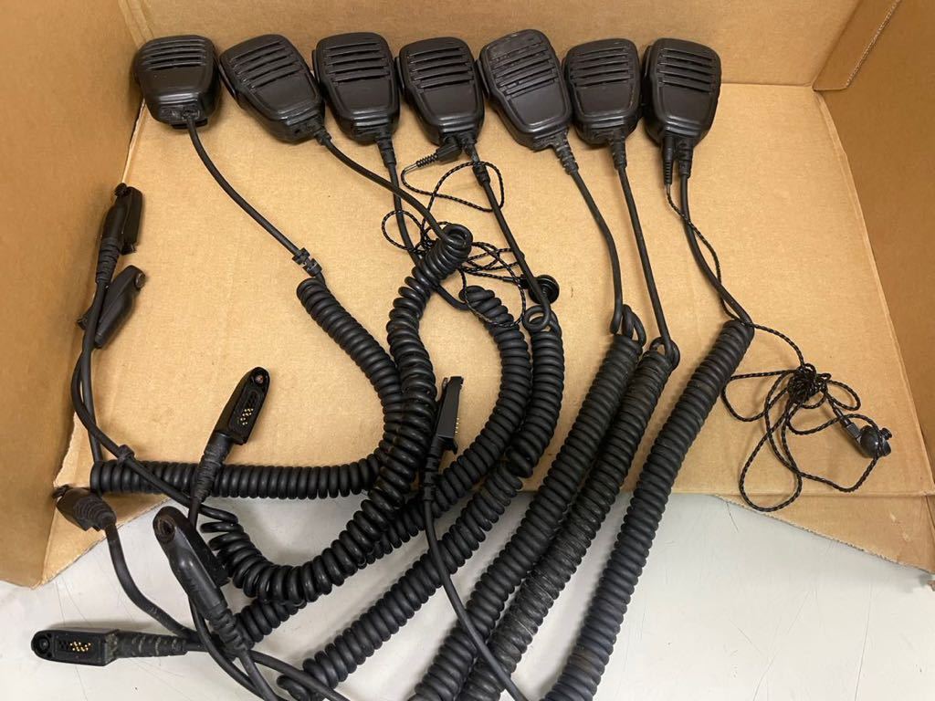 N131/ 7個セット　モトローラ業務用無線機用 スピーカマイク　GDB4800 GDB4500 GDB3500 GL2500 GL2000 他　動作未確認　返品不可